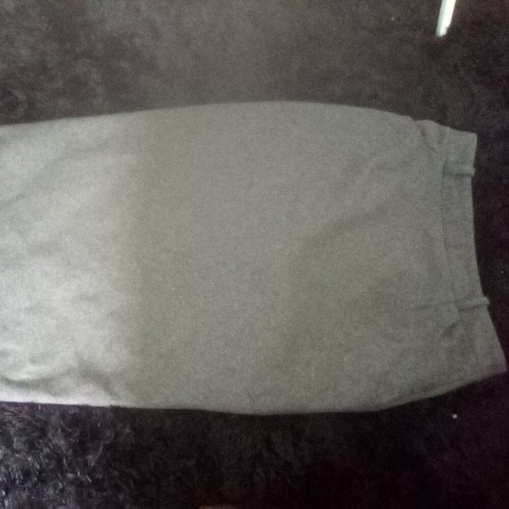 Uniqistic woolen high waist slim long pencil skirt, women size m, dark gray